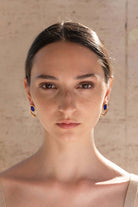 INFINITY EARRINGS LAPIS